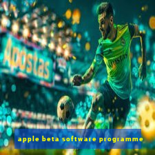 apple beta software programme